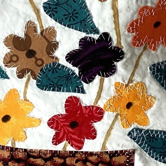 Handmade Make-up Cosmetic Bag Small Travel Pouch Sewing Quilting Case Floral - Picture 2 of 4